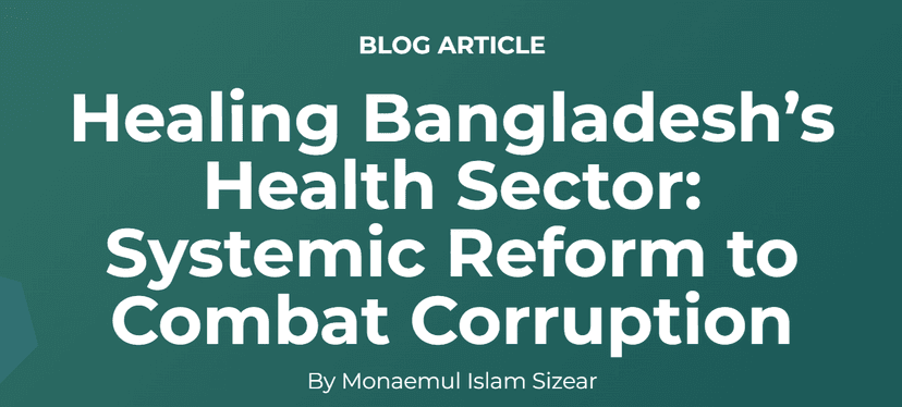Healing Bangladesh's Health Sector - Blog Article